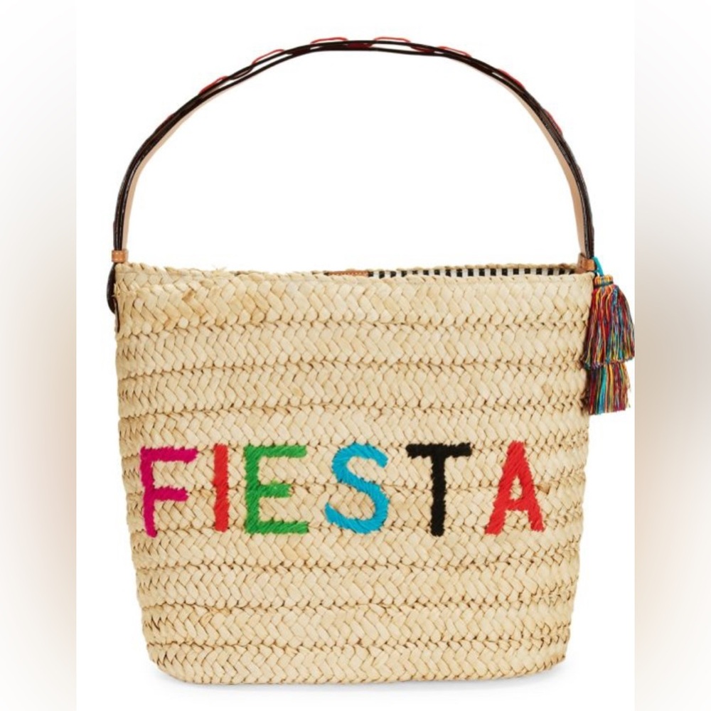 Frances Valentine Fiesta/Siesta Straw Bag - Picture 2 of 3